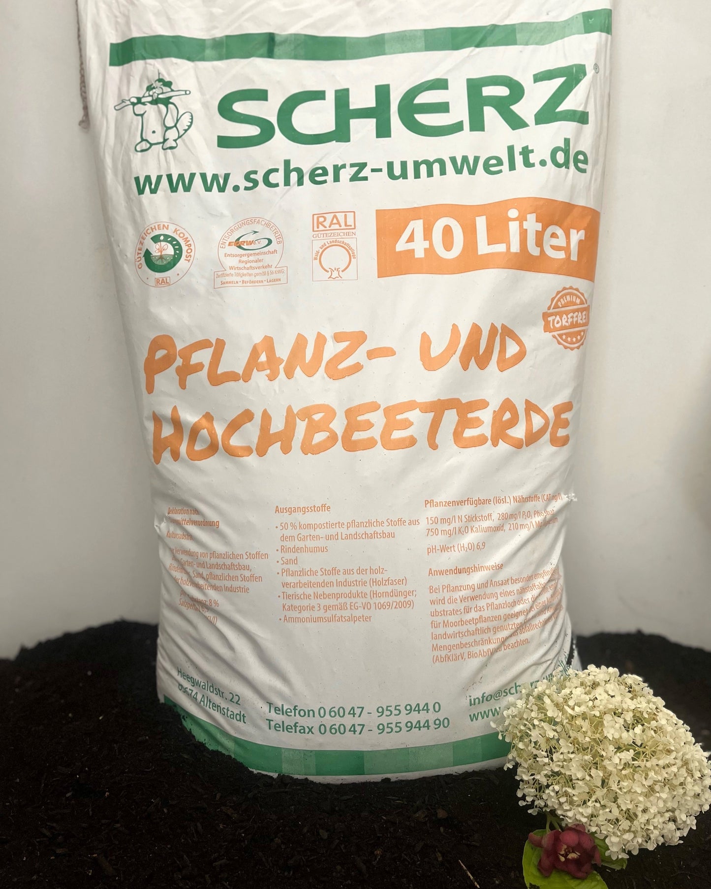 Pflanz- und Hochbeeterde 40L